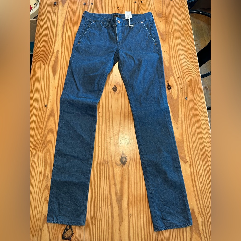 Chimala Smoky Blue Denim Low Rise Slim Stretch Trouser Jeans size 27 NWT